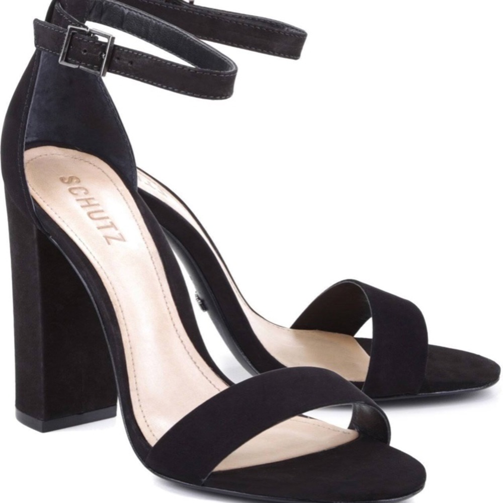 SCHUTZ ENIDA HEEL- BLACK